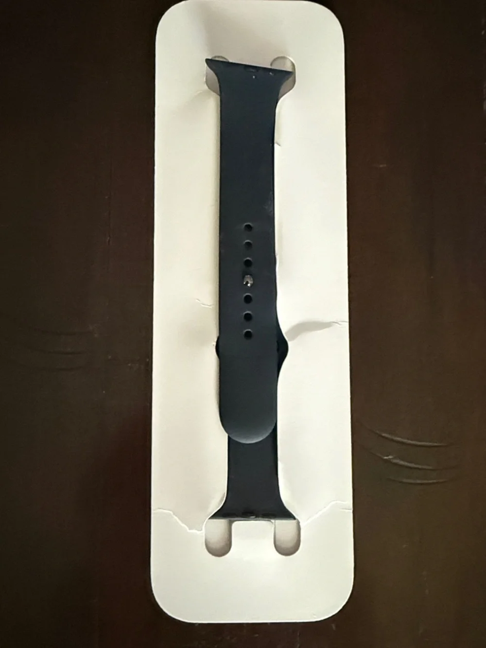 NWOT Apple Black Silicone Watch Band - Smooth Sport Strap